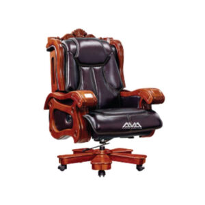 ghế giám đốc bọc da ốp gỗ AMA-A117-L2