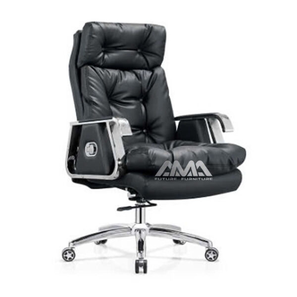 ghế giám đốc bọc da chân gác AMA-GD006