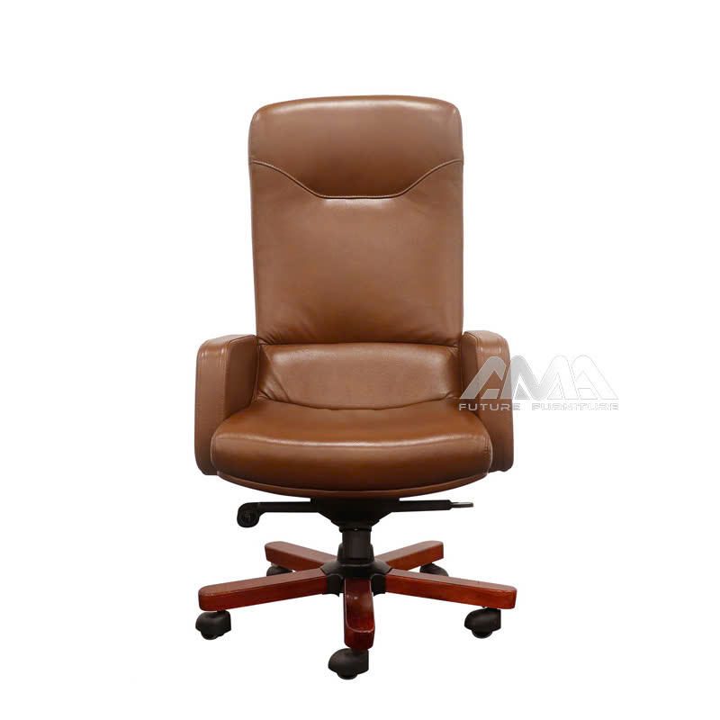 ghế giám đốc bọc da ốp gỗ AMA-LUXY 01