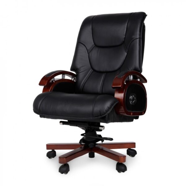 ghế giám đốc bọc da ốp gỗ AMA-RC10166