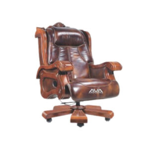 ghế giám đốc bọc da ốp gỗ AMA-RC10968-L2