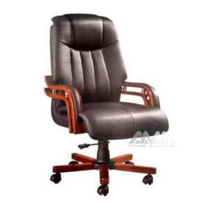 ghế giám đốc bọc da ốp gỗ AMA-ST-A05