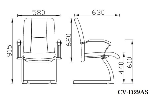 Ghế chân quỳ hội nghị bọc da hàng nhập khẩu AMA Furniture