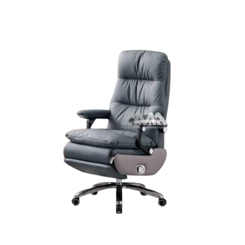 ghế giám đốc bọc da chân gác chỉnh điện AMA-RC10129