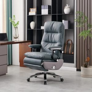 Ghế làm việc thư giãn ngả lưng tự động với nút bấm và có cục rung massage phần dựa lưng giúp thư giãn thoải mái với thiết kế sang trọng khung gỗ Plywood đẳng cấp mang đến không gian làm việc đúng chất AMA FURNITURE