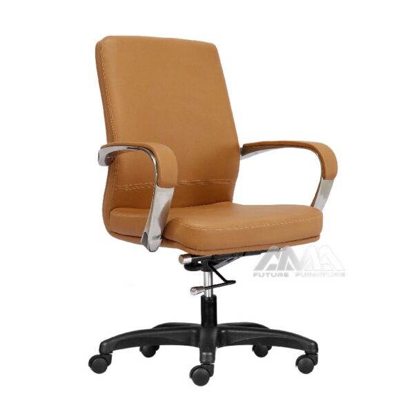 ghế làm việc bọc da lưng thấp AMA-M1108-02