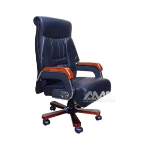 ghế giám đốc bọc da ốp gỗ AMA-RC10302