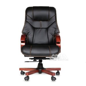 ghế giám đốc bọc da ốp gỗ AMA-RC10919