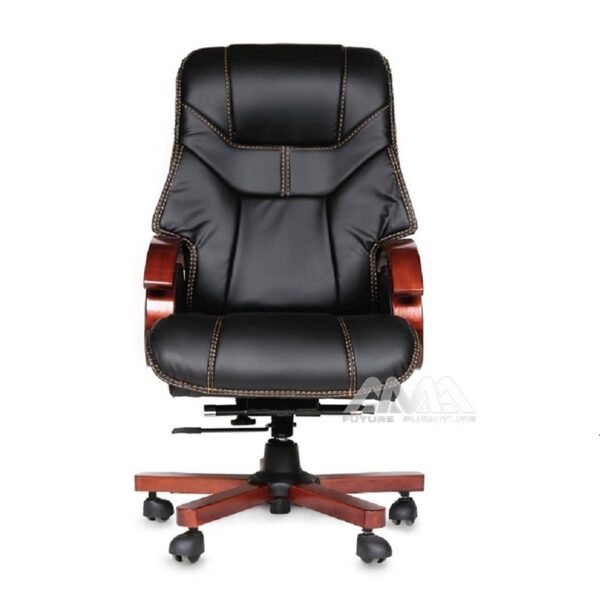 ghế giám đốc bọc da ốp gỗ AMA-RC10919
