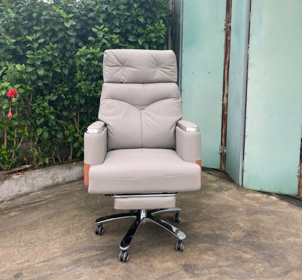 RC12305-U6.5 ghế làm việc ghế giám đốc thư giãn ngả lưng có chân gác nằm bọc da cao cấp hàng nhập khẩu đến từ AMA FURNITURE