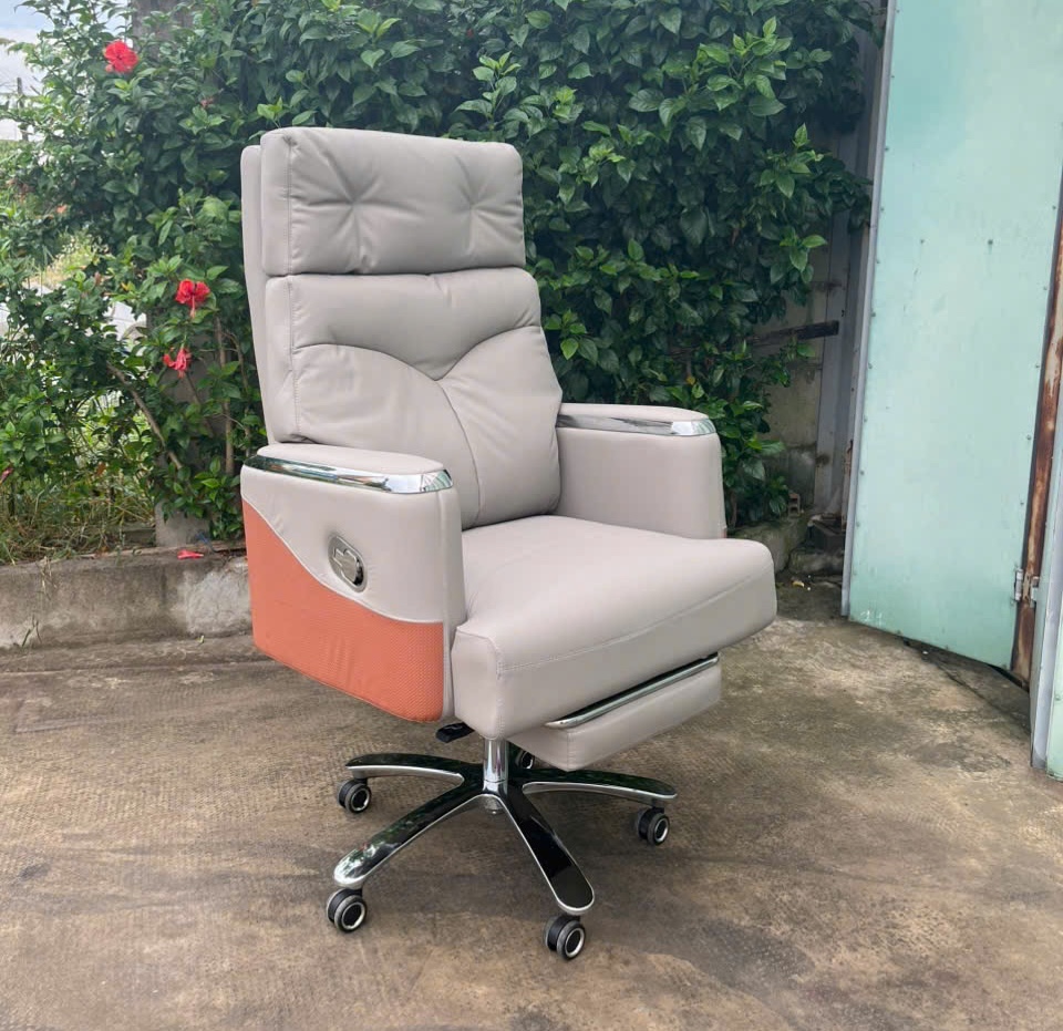 RC12305-U6.6 ghế làm việc ghế giám đốc thư giãn ngả lưng có chân gác nằm bọc da cao cấp hàng nhập khẩu đến từ AMA FURNITURE