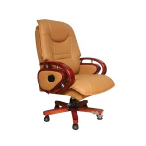 ghế giám đốc bọc da ốp gỗ AMA-ST-A08