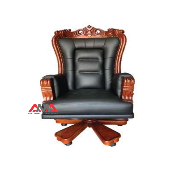 Ghế chủ tịch gỗ bọc da cao cấp AMA FURNITURE gỗ tự nhiên và da thật đẳng cấp
