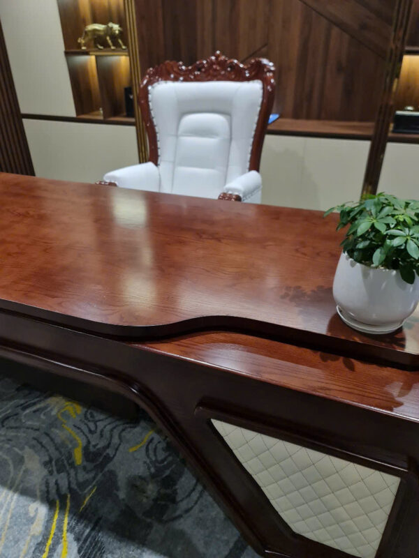 Ghế chủ tịch gỗ bọc da cao cấp AMA FURNITURE gỗ tự nhiên và da thật đẳng cấp