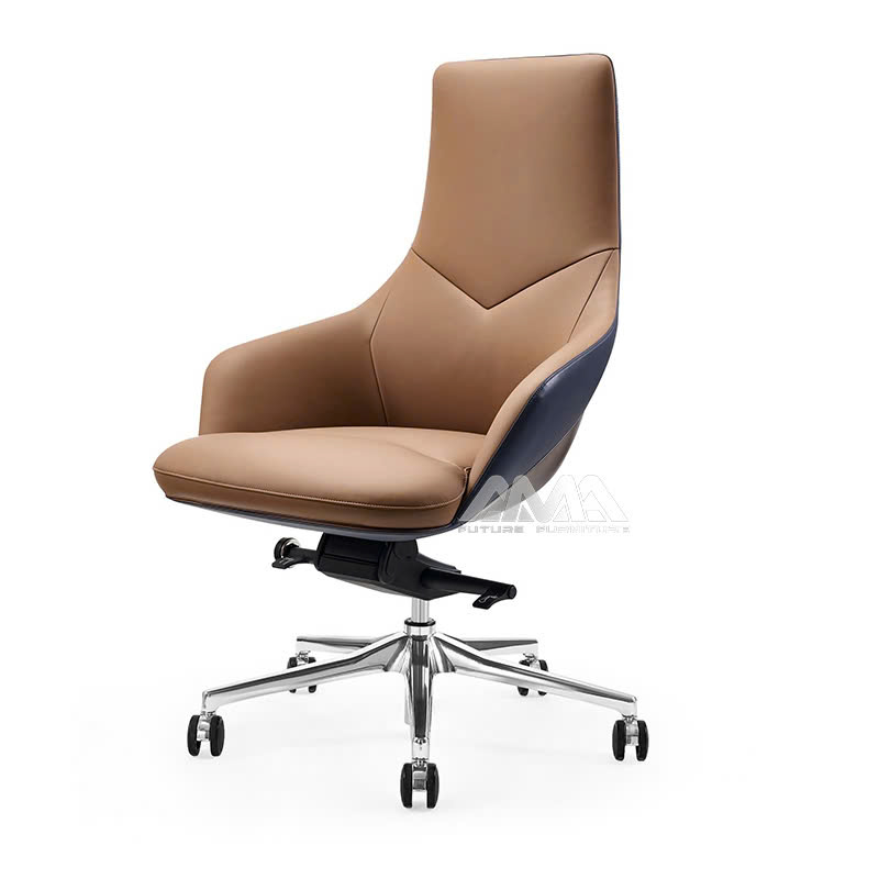 ghế giám đốc bọc da lưng thấp AMA-GW-2103B