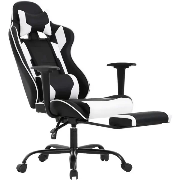 Ghế gaming chuẩn game thủ hàng xuất khẩu AMA-MA007 bọc da cao cấp chịu tải lớn 150kg và ngả lưng thư giãn có chân gác nằm