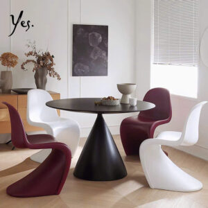 Bàn coffee cao 75cm mặt bàn tròn chân thép sơn tĩnh điện mặt gỗ mặt đá hàng nhập khẩu đa dạng AMA Furniture